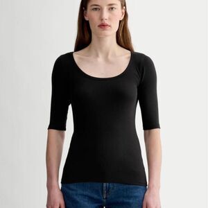 Everlane Luxe Rob Scoop Neck Tee Size Small
